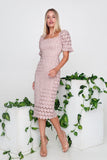 Women Party Dress Fashion Lace Temperament Dress (Ss0416)