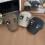 Y2k hot girl hat heavy industry cat claw baseball cap sunshade peaked cap men