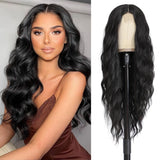 Women's Wigs Middle Part Long Wavy Ombre Lace Front Wig