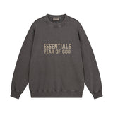 C.e sweatshirt early autumn fog seam-lined letter washed distressed crewneck pullover sweatshirt