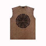 Purple Brand Distressed Tank T Shirts Distressed Sleeveless T-shirt Vest