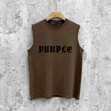 Purple Brand Tank T Shirts Sleeveless T-shirt Vest