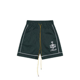 Rhude Shorts Coconut Embroidery Casual Beach Stripe Shorts