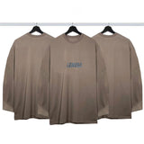 Men T-shirts Summer Paris Long Sleeve T-Shirt Loose Casual