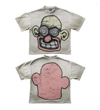 Street Unisex T-shirt Cartoon Portrait Pattern Street Tee