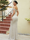 Women Party Dress Sequined Banquet Dress Evening Gown (Ss0416)