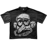 Street Unisex T-shirt Cartoon Portrait Pattern Street Tee