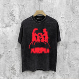 Purple Brand Distressed T Shirts Short Sleeve