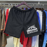 Hellstar Shorts simple mud print washed old loose casual shorts