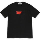 Mens T-shirts 22SS Steadman Box Logo Tee Smear Crew Neck Short Sleeve T-Shirt Loose