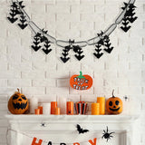 Halloween flag hanging ornaments Halloween Honeycomb Banner – Spider, Bat & Hollow Ghost Pumpkin Decorations