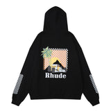 Rhude Hoodie Formula Racing Printed Hooded Sweater Jacket