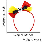 Themed Party Supplies World Cup Themed Headband – National Flag Bowknot Fan Accessory