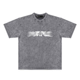 Purple Brand Distressed T Shirts Short Sleeve