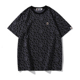 Bathing Ape T-Shirt Embroidered with Letters Short Sleeve T-Shirt