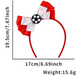 Themed Party Supplies World Cup Themed Headband – National Flag Bowknot Fan Accessory