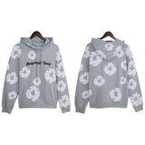 Denim Tears Hoodie Foam Kapok Letter Embroidery Hoodie Sweater
