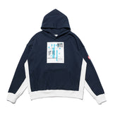 C.e hoodie - autumn/winter c.e women's portrait graphic color block hooded sweatshirt