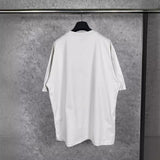 Men T-shirts Paris Embroidery Short Sleeve T-Shirt Loose Casual Half Sleeve