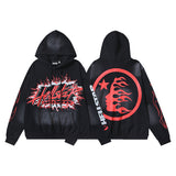 Hellstar JacketsHellstar Hoodie & Pants Wash Old Vintage Men's and Women's Loose Casual Sweater Sweatpants