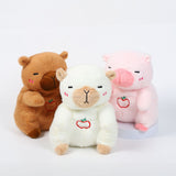 Plush Toys Breathe Glow Sound Cute Kapibara Plush Doll Soothing Toys