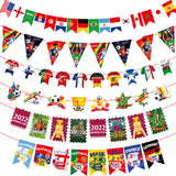 Themed Party Supplies Soccer Pennant Banner – World Cup Party Decoration for Bars & Clubs