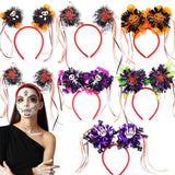 Halloween headband Halloween Large Headband – Colorful Long Tinsel Sticks