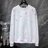 Chh Chrome Hearts Sweatshirts Autumn and Winter Hot Diamond Star Casual Crew Neck Sweater