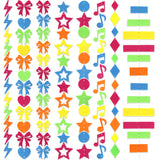 Themed Party Supplies Fluorescent Felt Garland – 3M DIY Hanging Banner for Birthday, Wedding & Party Wall Decorations (12pcs)
