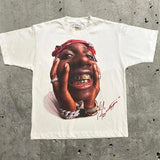 Street Unisex T-shirt Portrait Y2k Gothic Hip Hop