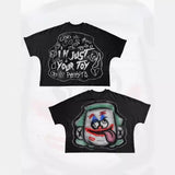 Street Unisex T-shirt Hip Hop Punk Vintage Short Sleeve
