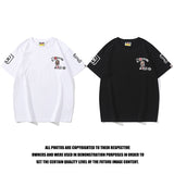 Bathing Ape T Shirt Summer Numeric Alphabet Print Short Sleeve T-Shirt