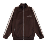 Palm Angels Sweatshirts Suit Striped Color Matching Sports Suit Loose Casual Suit