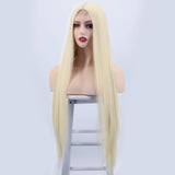 Women's Wigs Long Straight Hair Small Lace Wig Lace Chemical Fiber Lace Headgear Lace Wigs