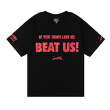 Hellstar T Shirt BEAT US Slogan Print Casual Short Sleeve T-Shirt