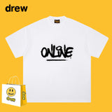 Drew T Shirts Cotton Short Sleeve Fashion Brand Printing