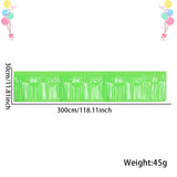 Themed Party Supplies Neon Theme Party Decoration Set – Fluorescent Fringe Curtains, Colorful Banners & Table Skirts