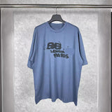 Men T-shirts Paris BB hand-painted graffiti short-sleeved T-shirt loose casual