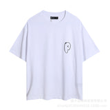 Purple Brand T ShirtsPurple Micro Label Letter Pattern Printed Short Sleeve T-Shirt
