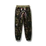 Bathing Ape Pant joint shark camouflage print double-sided sweatpants casual pants