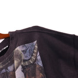 Palm Angle Sweatshirt Art Oil Painting Print Long Sleeve Crew Neck Sweater
