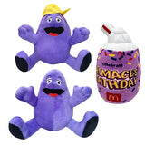 Plush Toys GRIMACE YELLOW HAT Milkshake Funny Purple Doll Plush Toy Doll