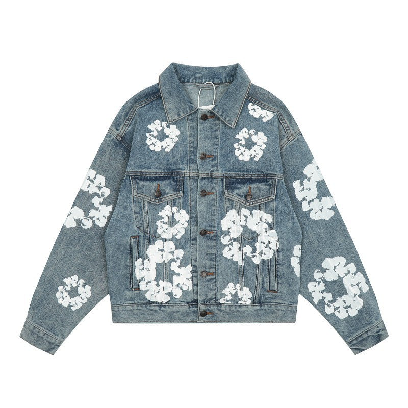 Denim Tears jacket denim jacket men and women, old denim jacket