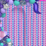 Themed Party Supplies  Shell Foil Fringe Curtain – Mermaid Ocean Theme Party Backdrop Decoration