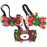 Themed Party Supplies Christmas Pet Bow Tie Collar – Cartoon Bell-Decorated Accessory for Cats & Dogs