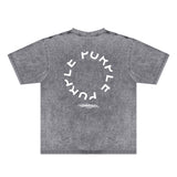 Purple Brand Distressed T Shirts Short Sleeve