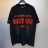 Hellstar T Shirt Beat Us! T-Shirt Washing Printed Short Sleeve T-Shirt