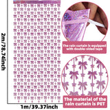 Themed Party Supplies 2m Pink Holographic Bow Foil Fringe Curtain – Birthday Party Backdrop for Kids