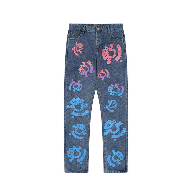 Denim Tears Jeans Loose Men's and Women's Casual Pants