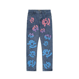 Denim Tears Jeans Loose Men's and Women's Casual Pants